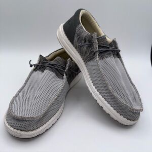 Hey Dude Wally Sox Funk Slate Mens Size 9 Lightweight Comfort Casual